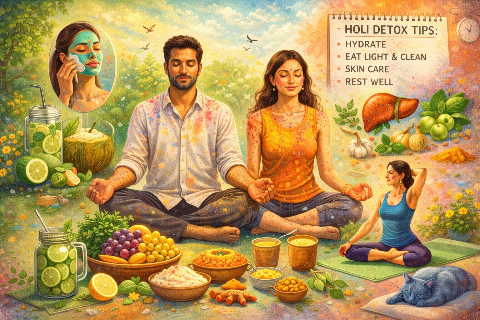 Detox and Revitalize with 6 Smart Ways after Holi Celebrations