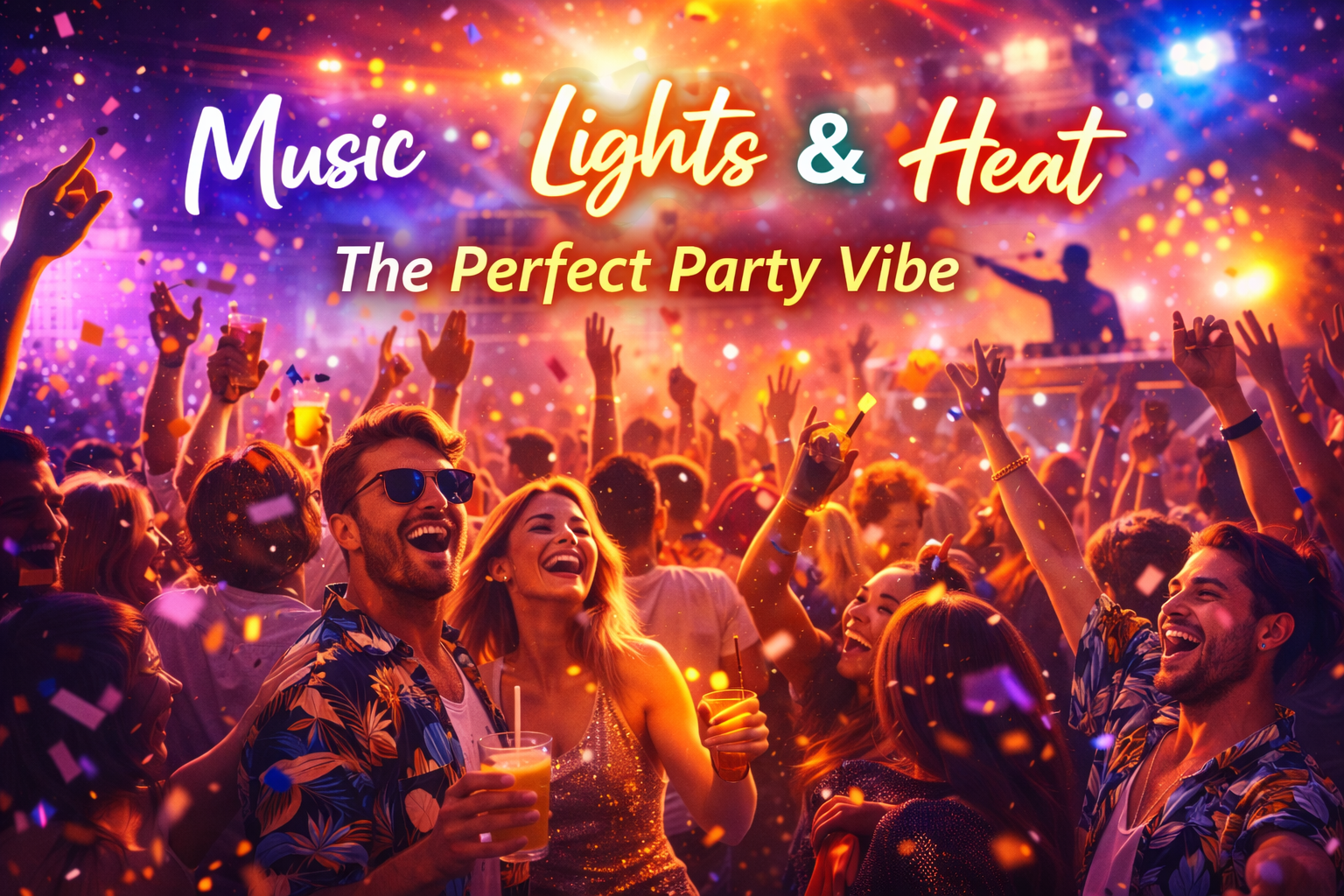 Party vibe made perfect: How music, lights, and heat create the right moment
